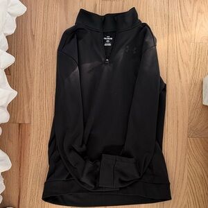 Under Armour lkids Black Quarter-Zip Sweatshirt